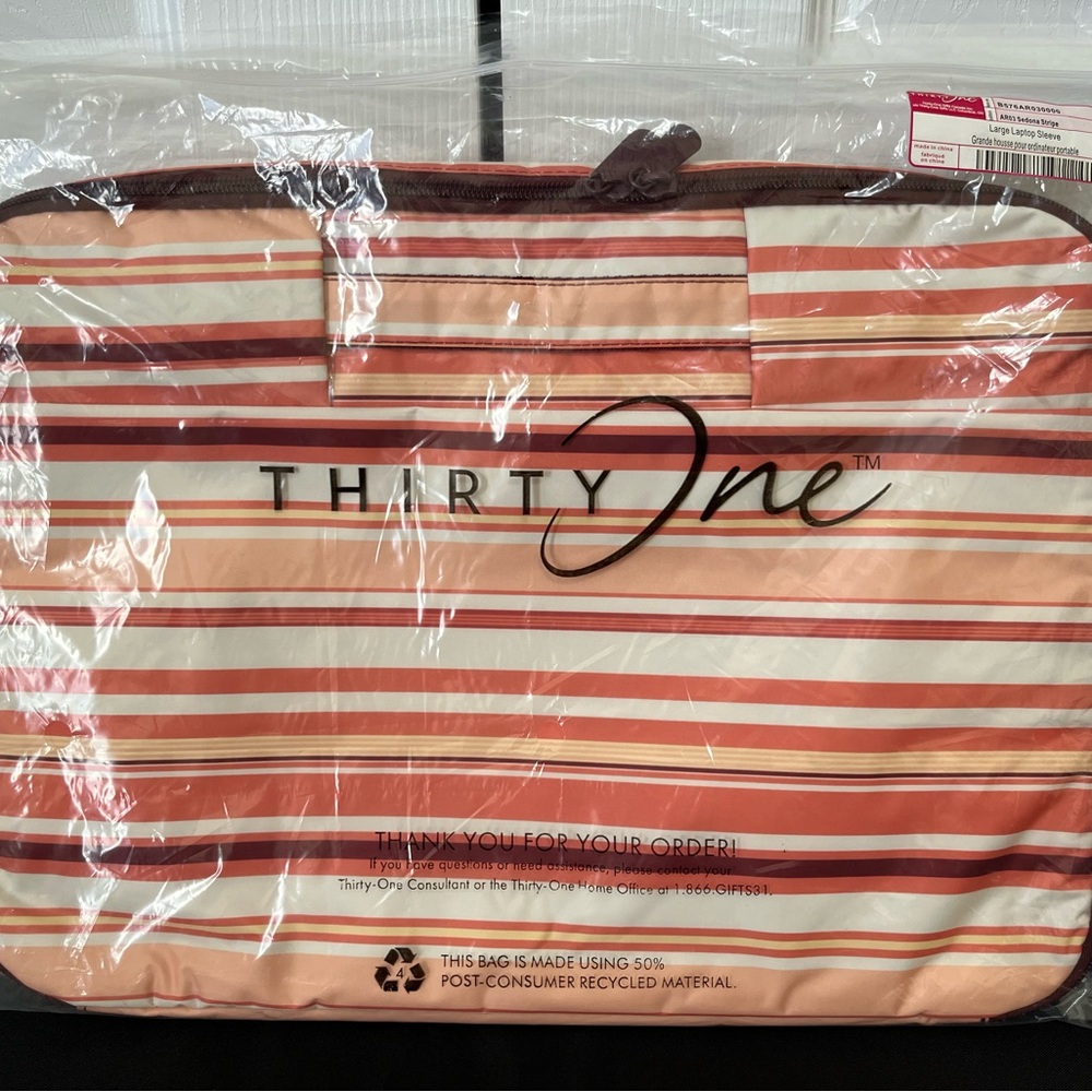 Thirty-One Sedona Stripe Laptop Sleeve